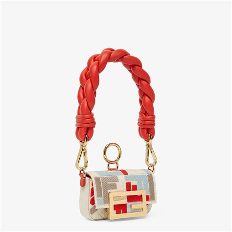 fendi nano baguette silver|fendi nano baguette charm.